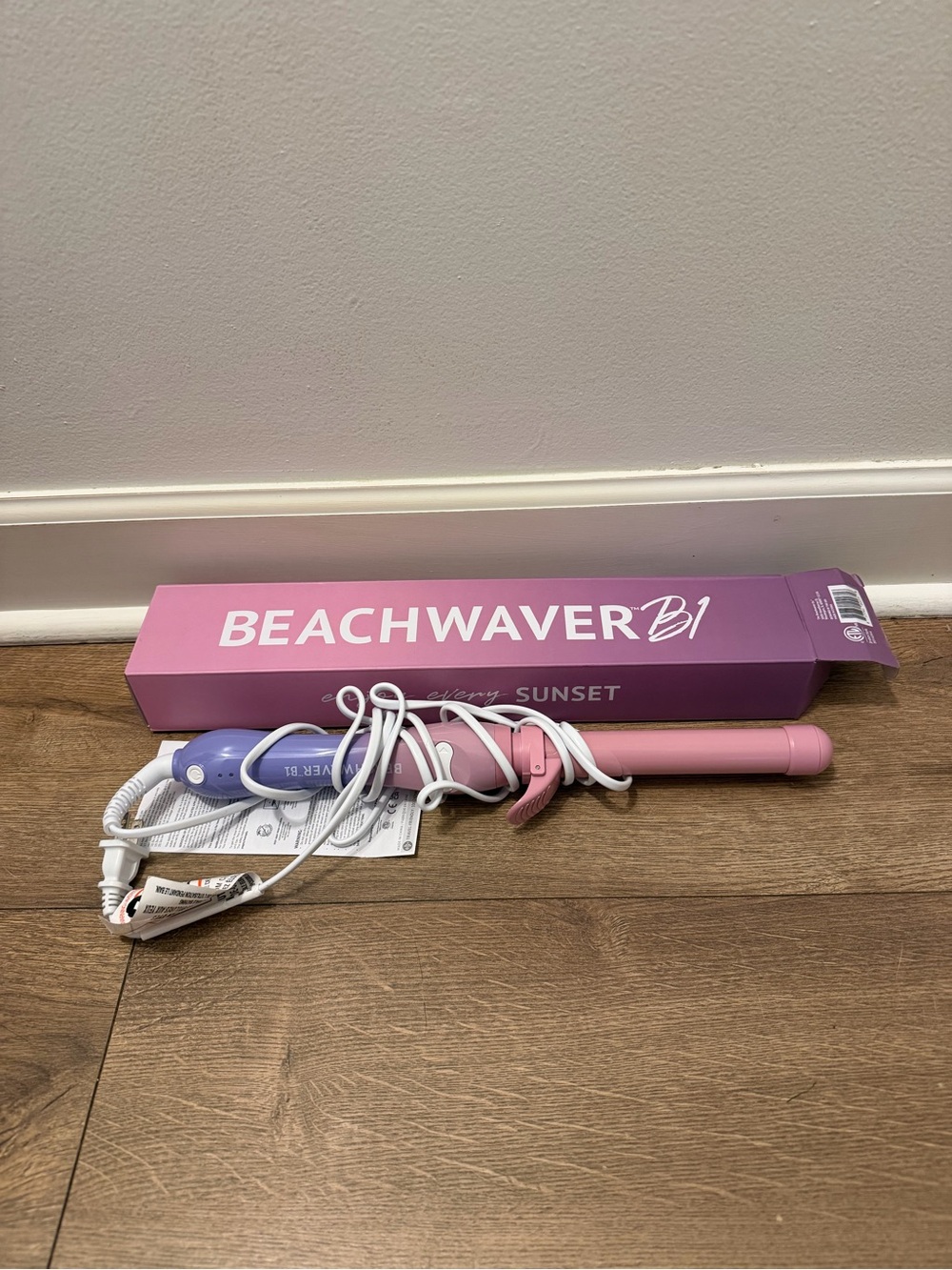 Beachwaver B1 Pink Sunset Curling Wand